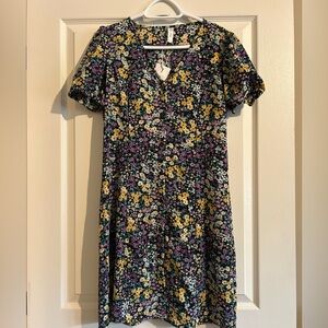ONLY Floral Mini Shirt Dress